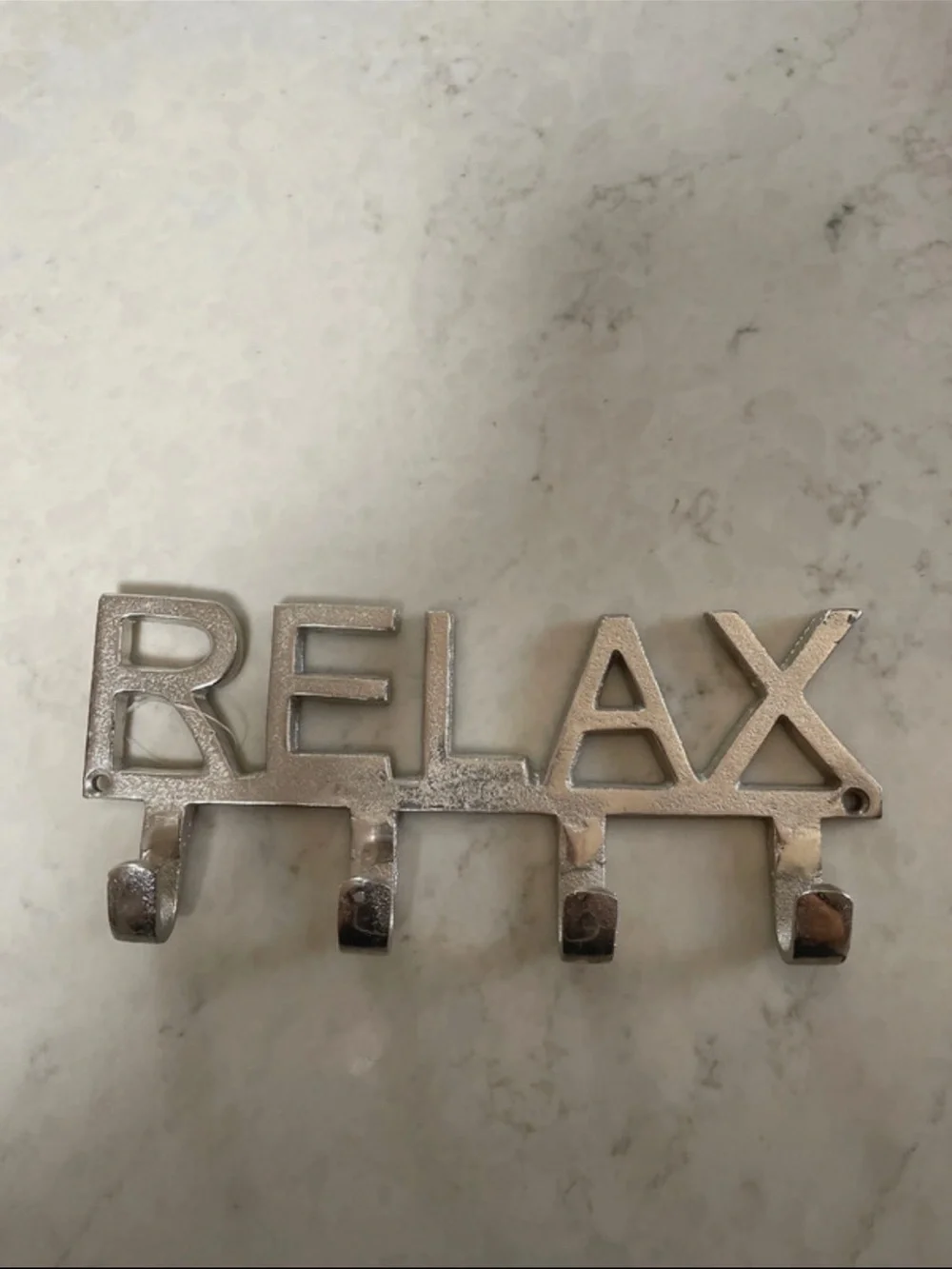 Relax Wall Hook Rack - Silver Home Wall Decor